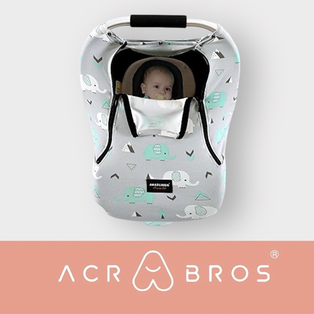 Acrabros Elephant Print Baby Seat Cover, MSRP $25